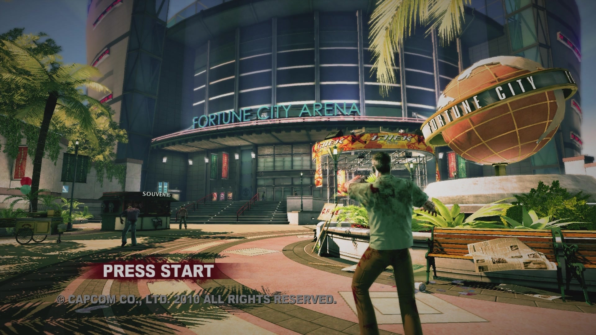 Dead Rising 2 title screen for Xbox 360